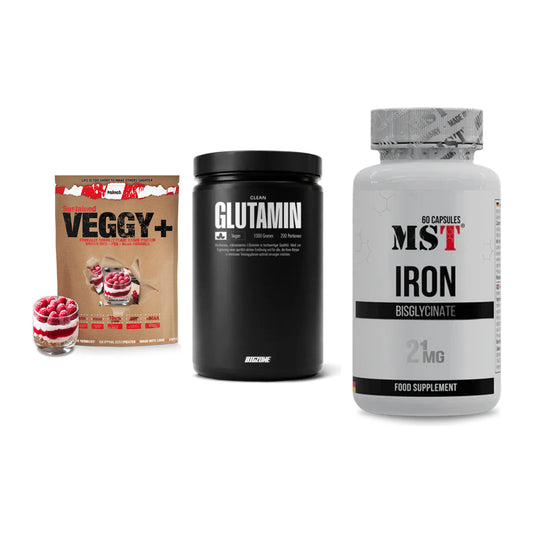 Pflanzliches Set: Sinob VEGGY + Big Zone + MST Iron – alle enthaltenen Artikel
