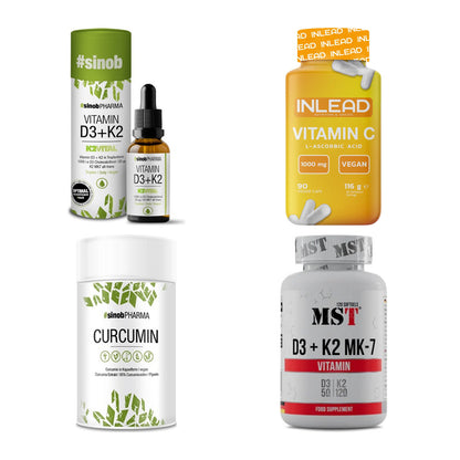 Vitamin-Set: Sinob Vitamin + INLEAD Vitami + Sinob Curcumi + 1 weitere – alle enthaltenen Artikel