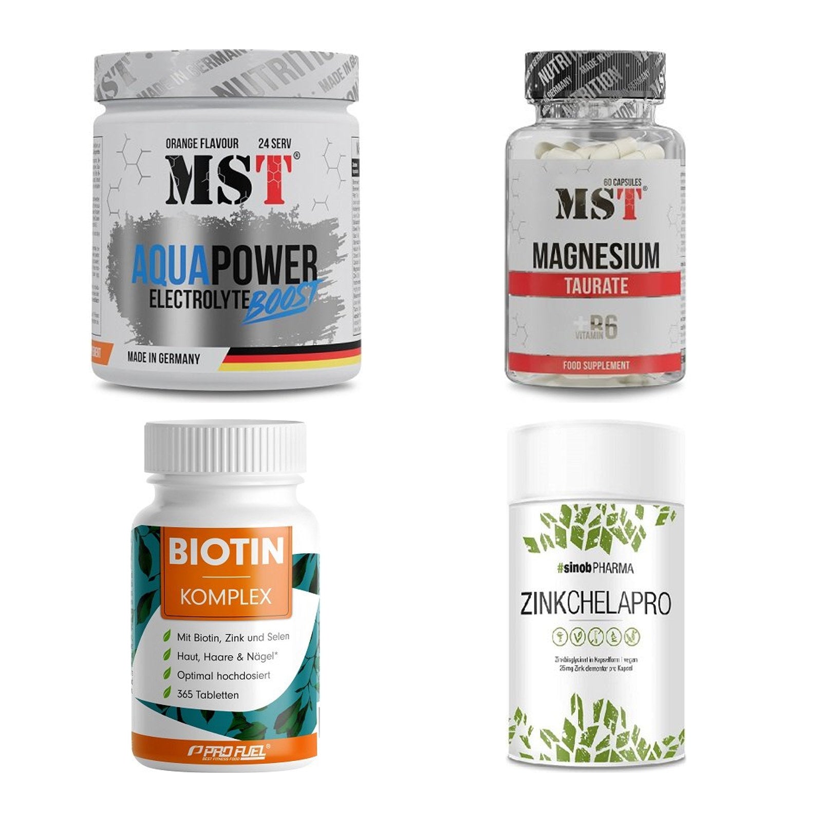 Vitamin-Set: MST Aqua + MST Magnesium + ProFuel + 1 weitere – alle enthaltenen Artikel
