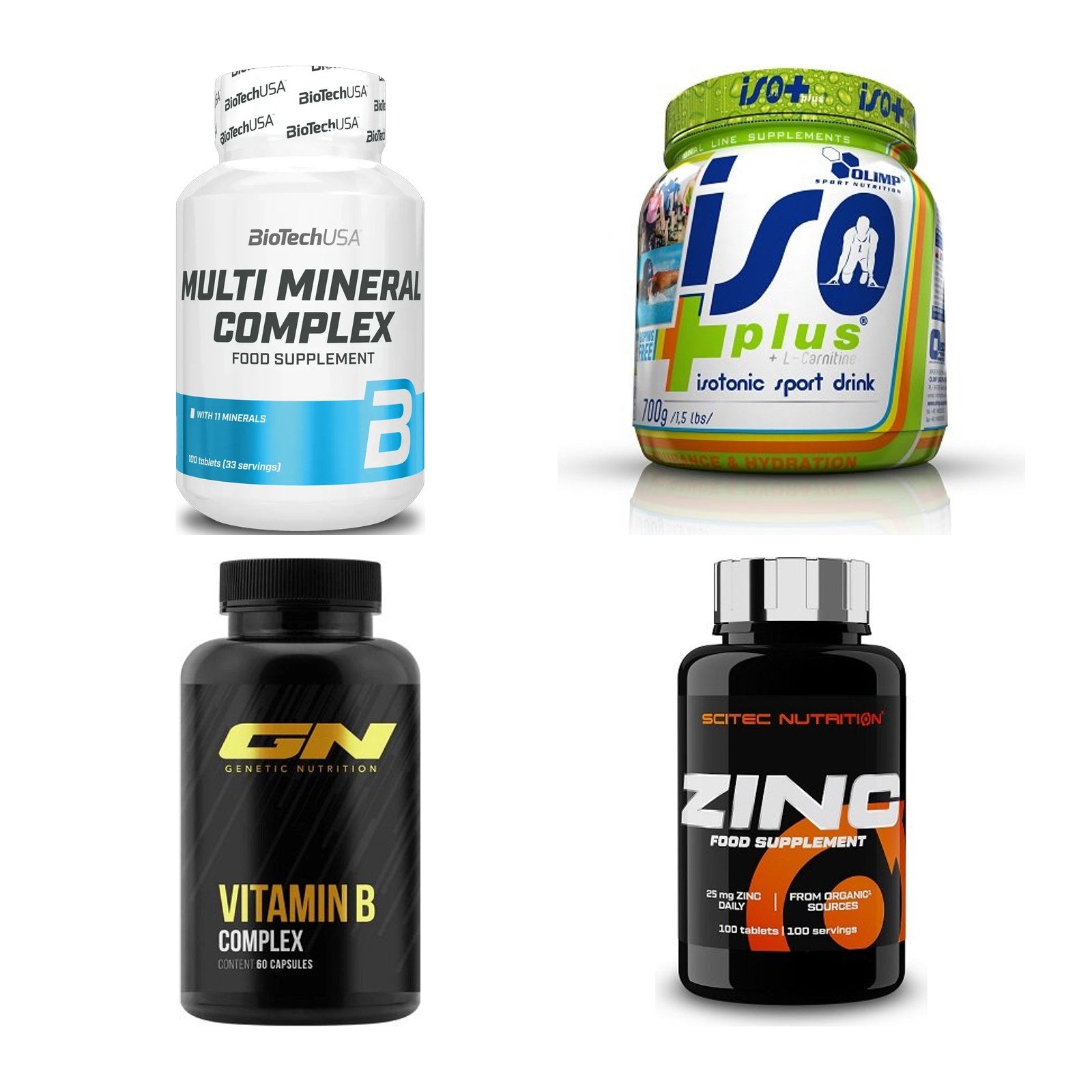 Vitamin-Set: BioTech Multi + Olimp Iso + GN Vitamin + 1 weitere – alle enthaltenen Artikel