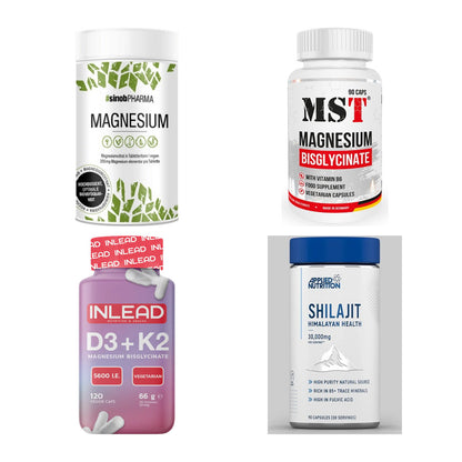 Vitamin-Set: Sinob Magnesi + MST Magnesium + INLEAD Vitami + 1 weitere – alle enthaltenen Artikel