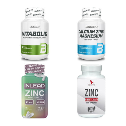 Vitamin-Set: BioTech Vitabolic 30 + BioTech Calcium Zinc + 2 weitere – alle enthaltenen Artikel