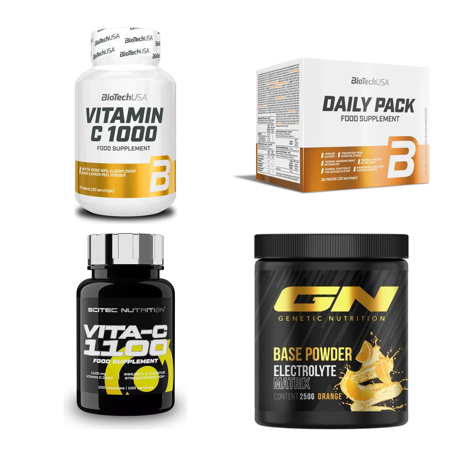 Vitamin-Set: BioTech + BioTech Daily + Scitec Vitami + 1 weitere – alle enthaltenen Artikel