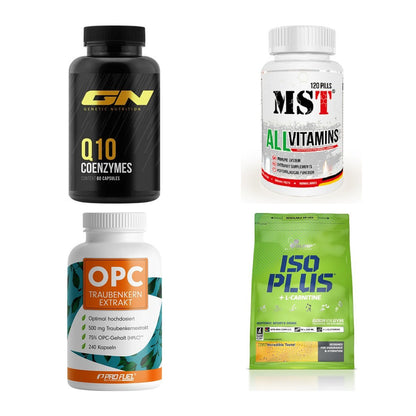 Vitamin-Set: GN Q10 Health + MST All + ProFuel OPC + 1 weitere – alle enthaltenen Artikel