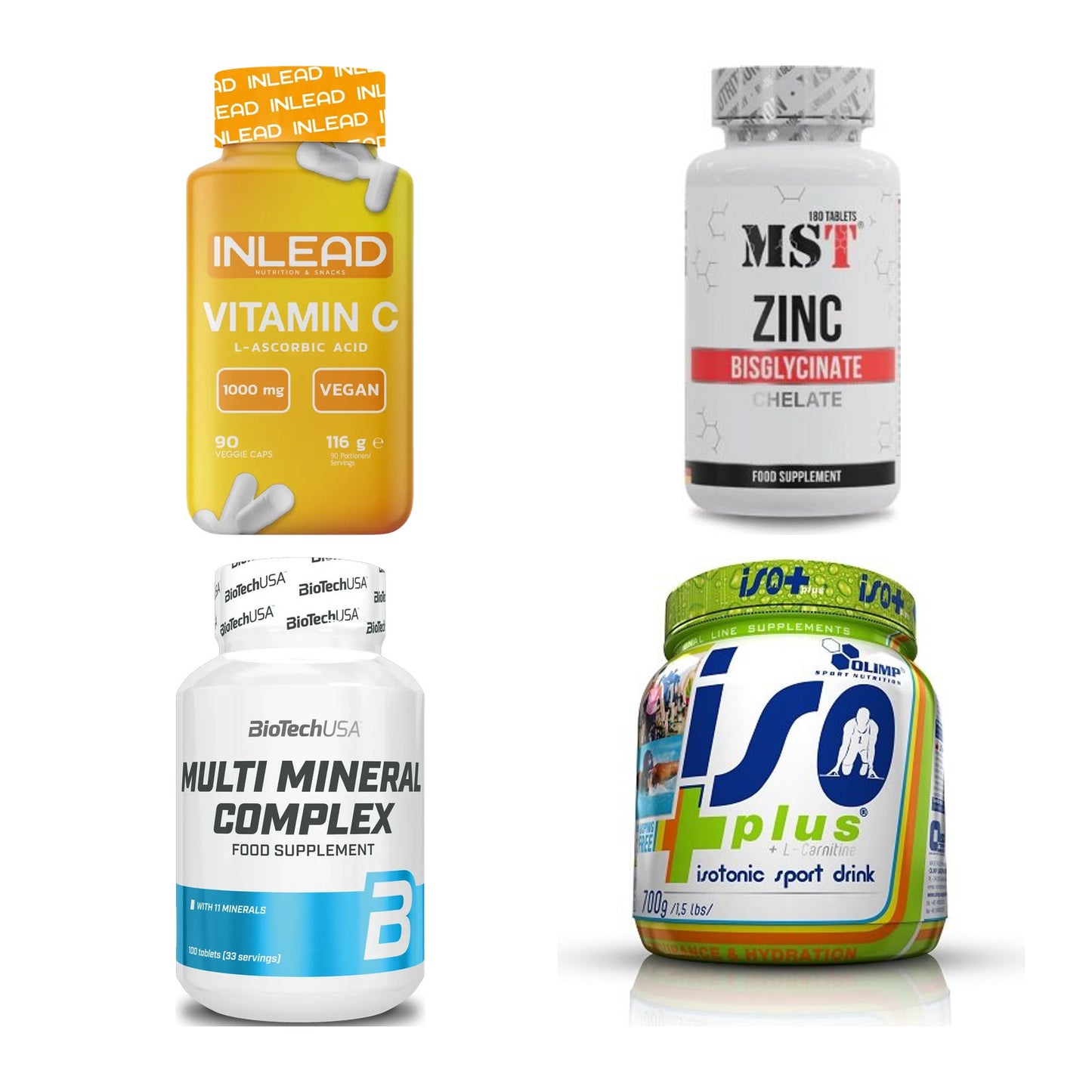 Vitamin-Set: INLEAD Vitami + MST Zinc + BioTech Multi + 1 weitere – alle enthaltenen Artikel