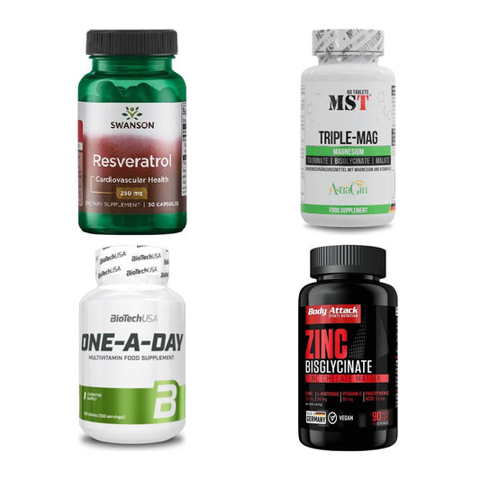 Vitamin-Set: Swanson + MST Tripple + BioTech One A + 1 weitere – alle enthaltenen Artikel