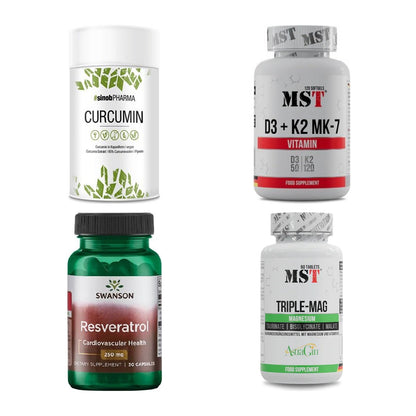 Vitamin-Set: Sinob Curcumi + MST Vitamin + Swanson + 1 weitere – alle enthaltenen Artikel