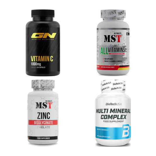 Vitamin-Set: GN Vitamin C + MST All + MST Zinc + 1 weitere – alle enthaltenen Artikel