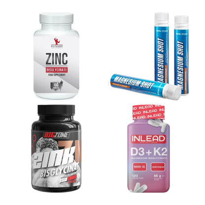 Vitamin-Set: #GYMJUICE + Body Attack + Big Zone Zink + 1 weitere – alle enthaltenen Artikel