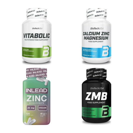 Vitamin-Set: BioTech Vitabolic 30 + BioTech Calcium Zinc + 2 weitere – alle enthaltenen Artikel