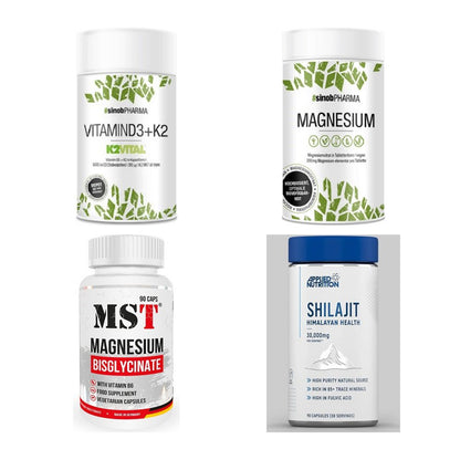 Vitamin-Set: Sinob Vitamin + Sinob Magnesi + MST Magnesium + 1 weitere – alle enthaltenen Artikel