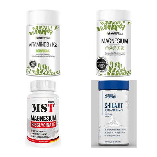 Vitamin-Set: Sinob Vitamin + Sinob Magnesi + MST Magnesium + 1 weitere – alle enthaltenen Artikel