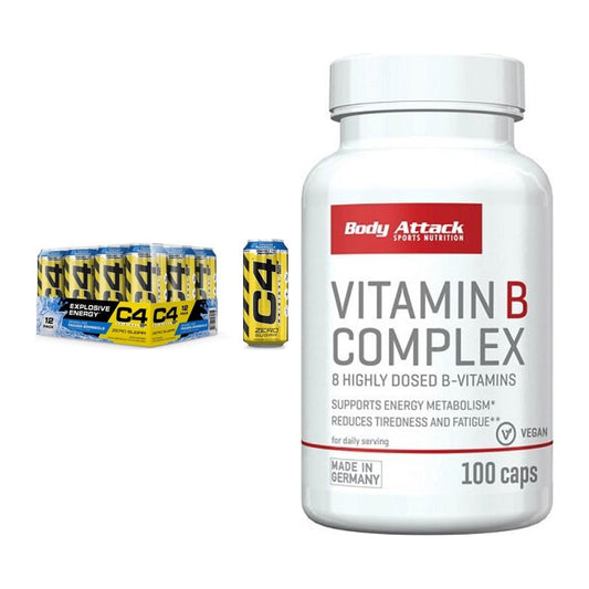 Koffein & B-Vitamine: Cellucor C4 Energy + Body Attack Vitamin – alle enthaltenen Artikel