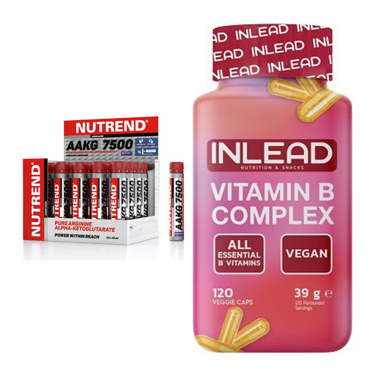 Koffein & B-Vitamine: Nutrend AAKG 7500 + INLEAD Vitamin B – alle enthaltenen Artikel