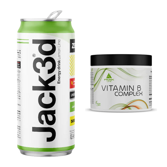 Koffein & B-Vitamine: USP Labs Jack3d Energy + Peak Vitamin B Complex – alle enthaltenen Artikel