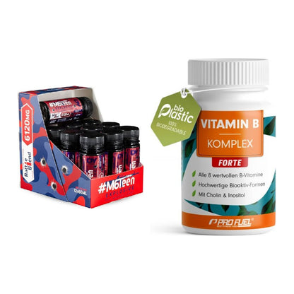 Koffein & B-Vitamine: DY Nutrition M6Teen + ProFuel Vitamin B – alle enthaltenen Artikel