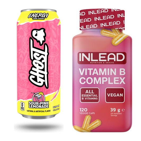 Koffein & B-Vitamine: Ghost Energy + INLEAD Vitamin B Complex – alle enthaltenen Artikel
