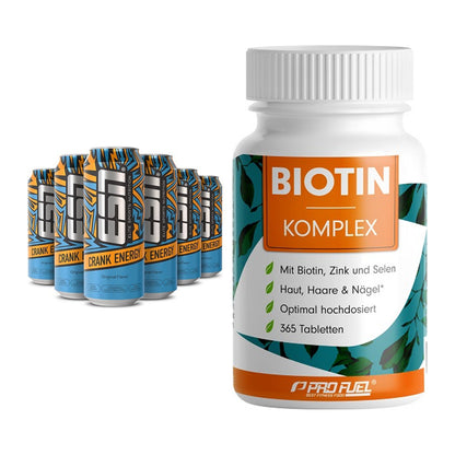 Koffein & B-Vitamine: ESN Crank Energy + ProFuel BIOTIN Komplex – alle enthaltenen Artikel