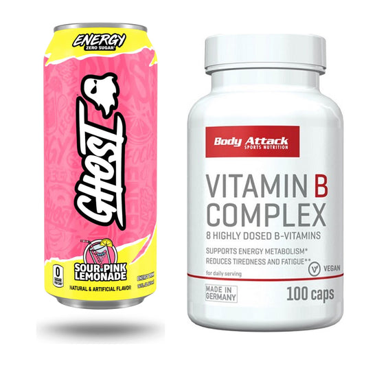 Koffein & B-Vitamine: Ghost Energy + Body Attack Vitamin B-Complex – alle enthaltenen Artikel