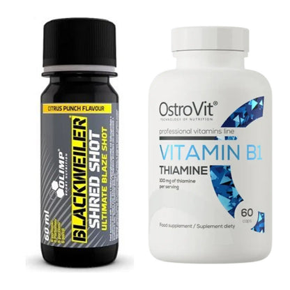 Koffein & B-Vitamine: Olimp Blackweiler + Ostrovit Vitamin B1 – alle enthaltenen Artikel