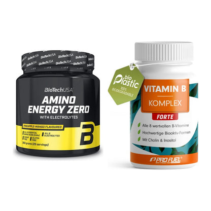 Koffein & B-Vitamine: BioTech Amino Energy + ProFuel Vitamin B – alle enthaltenen Artikel