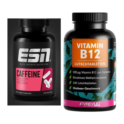 Koffein & B-Vitamine: ESN Caffeine Caps + ProFuel Vitamin B12 240 – alle enthaltenen Artikel
