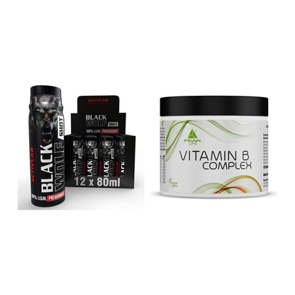 Koffein & B-Vitamine: Activlab Black Wolf + Peak Vitamin B Complex – alle enthaltenen Artikel