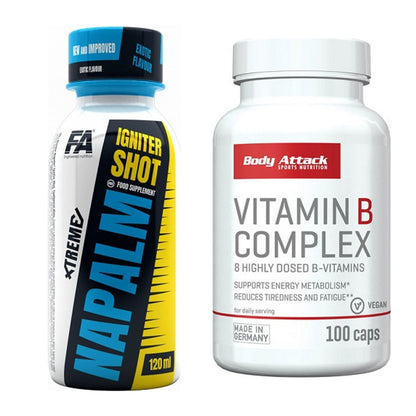 Koffein & B-Vitamine: FA Nutrition Xtreme + Body Attack Vitamin – alle enthaltenen Artikel