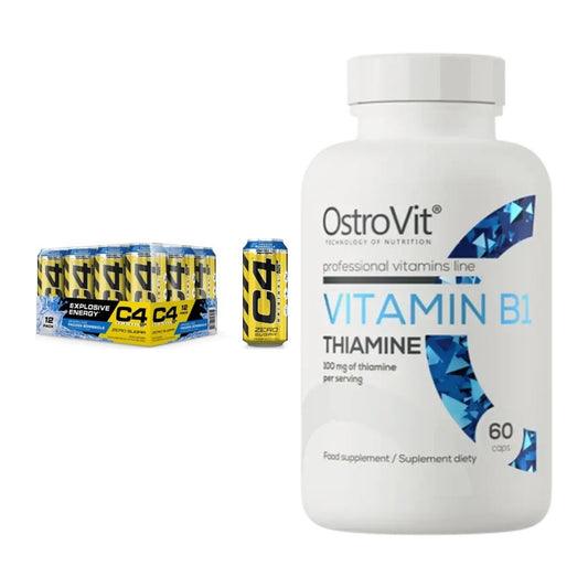 Koffein & B-Vitamine: Cellucor C4 Energy + Ostrovit Vitamin B1 – alle enthaltenen Artikel