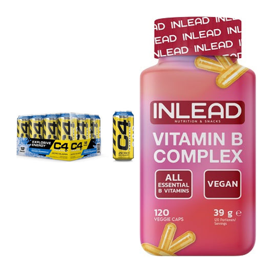 Koffein & B-Vitamine: Cellucor C4 Energy + INLEAD Vitamin B Complex – alle enthaltenen Artikel