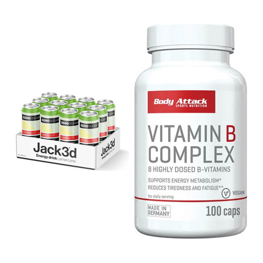 Koffein & B-Vitamine: USP Labs Jack3d Energy + Body Attack Vitamin – alle enthaltenen Artikel