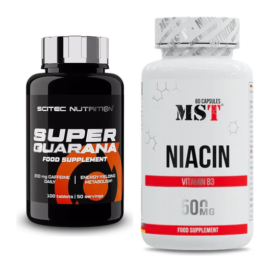 Koffein & B-Vitamine: Scitec Super Guarana 100 Tabl. + MST Niacin – alle enthaltenen Artikel