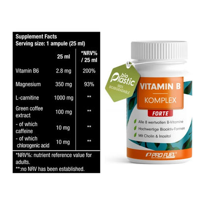 Koffein & B-Vitamine: BioTech Magna Shot + ProFuel Vitamin B – alle enthaltenen Artikel