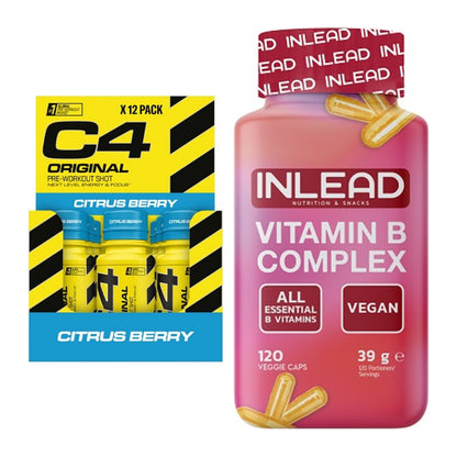 Koffein & B-Vitamine: Cellucor C4 Original + INLEAD Vitamin B – alle enthaltenen Artikel