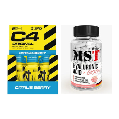 Koffein & B-Vitamine: Cellucor C4 Original + MST Hyaluronic Acid – alle enthaltenen Artikel