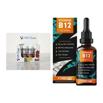 Koffein & B-Vitamine: NNT Extreme Pump Shot + ProFuel Vitamin B12 – alle enthaltenen Artikel