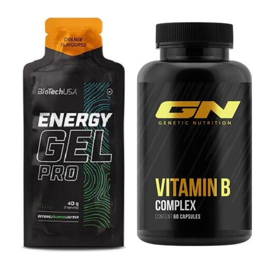 Koffein & B-Vitamine: BioTech Energy Gel Pro + GN Vitamin B-Complex – alle enthaltenen Artikel