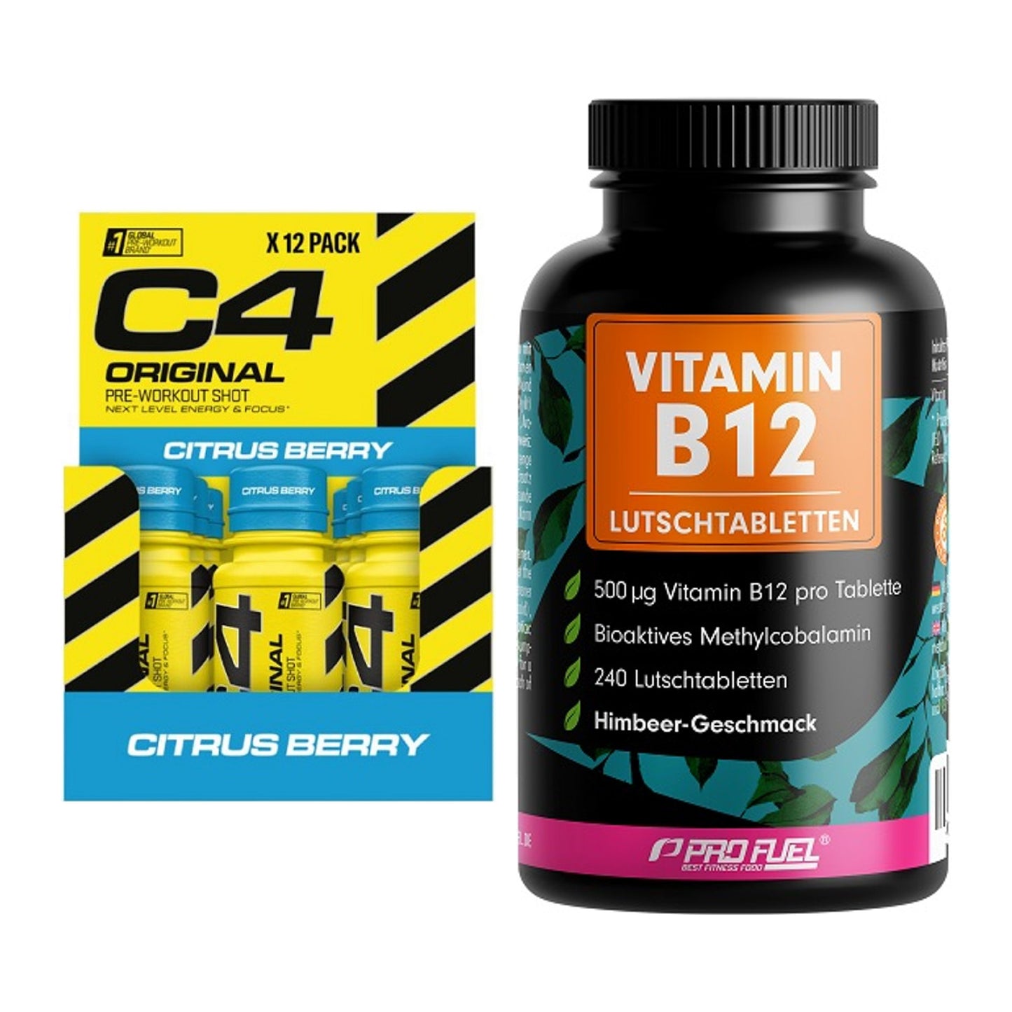 Koffein & B-Vitamine: Cellucor C4 Original + ProFuel Vitamin B12 – alle enthaltenen Artikel