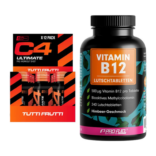Koffein & B-Vitamine: Cellucor C4 Ultimate + ProFuel Vitamin B12 – alle enthaltenen Artikel