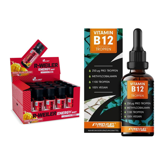 Koffein & B-Vitamine: Olimp R-Weiler Energy + ProFuel Vitamin B12 – alle enthaltenen Artikel