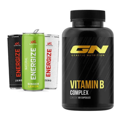 Koffein & B-Vitamine: XXL Nutrition + GN Vitamin B-Complex – alle enthaltenen Artikel