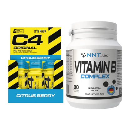 Koffein & B-Vitamine: Cellucor C4 Original + NNT Vitamin B Complex – alle enthaltenen Artikel