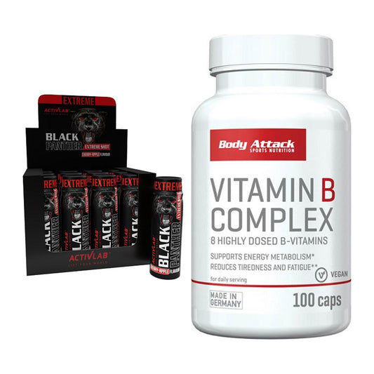 Koffein & B-Vitamine: Activlab Black Panther + Body Attack Vitamin – alle enthaltenen Artikel