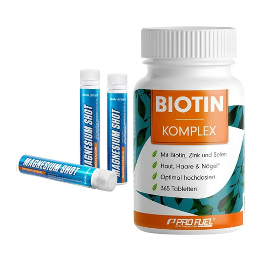 Koffein & B-Vitamine: Body Attack Magnesium + ProFuel BIOTIN Komplex – alle enthaltenen Artikel