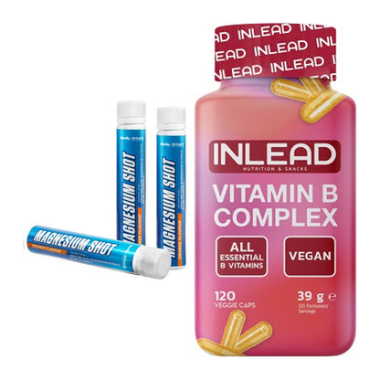 Koffein & B-Vitamine: Body Attack Magnesium + INLEAD Vitamin B – alle enthaltenen Artikel
