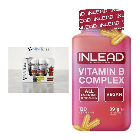 Koffein & B-Vitamine: NNT Extreme Pump Shot + INLEAD Vitamin B – alle enthaltenen Artikel