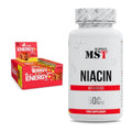 Koffein & B-Vitamine: Olimp Energy+ Bar 20 x 45g (Peanut + MST Niacin – alle enthaltenen Artikel