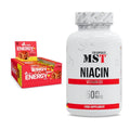 Koffein & B-Vitamine: Olimp Energy+ Bar 20 x 45g (Peanut + MST Niacin – alle enthaltenen Artikel