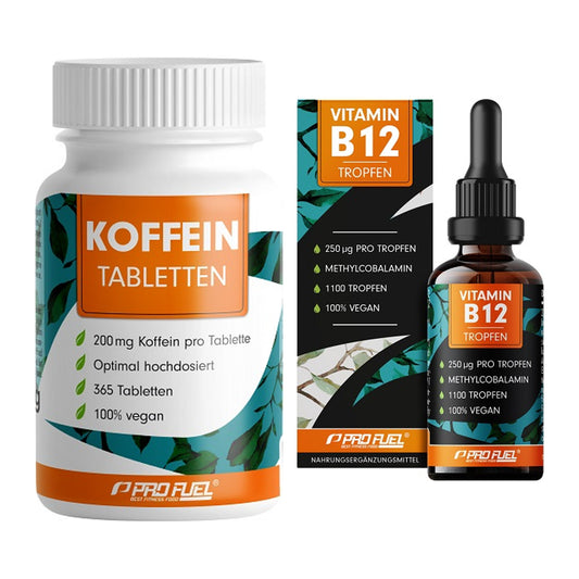 Koffein & B-Vitamine: ProFuel Koffein + ProFuel Vitamin B12 – alle enthaltenen Artikel