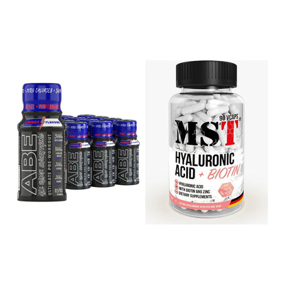 Koffein & B-Vitamine: Applied ABE Pre-Workou + MST Hyaluronic Acid – alle enthaltenen Artikel
